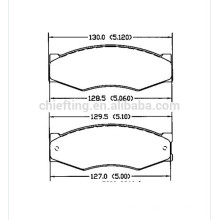 D266 FDB340 FSL340 140526-087 pour plaquette de frein de voiture Nissan Infinit